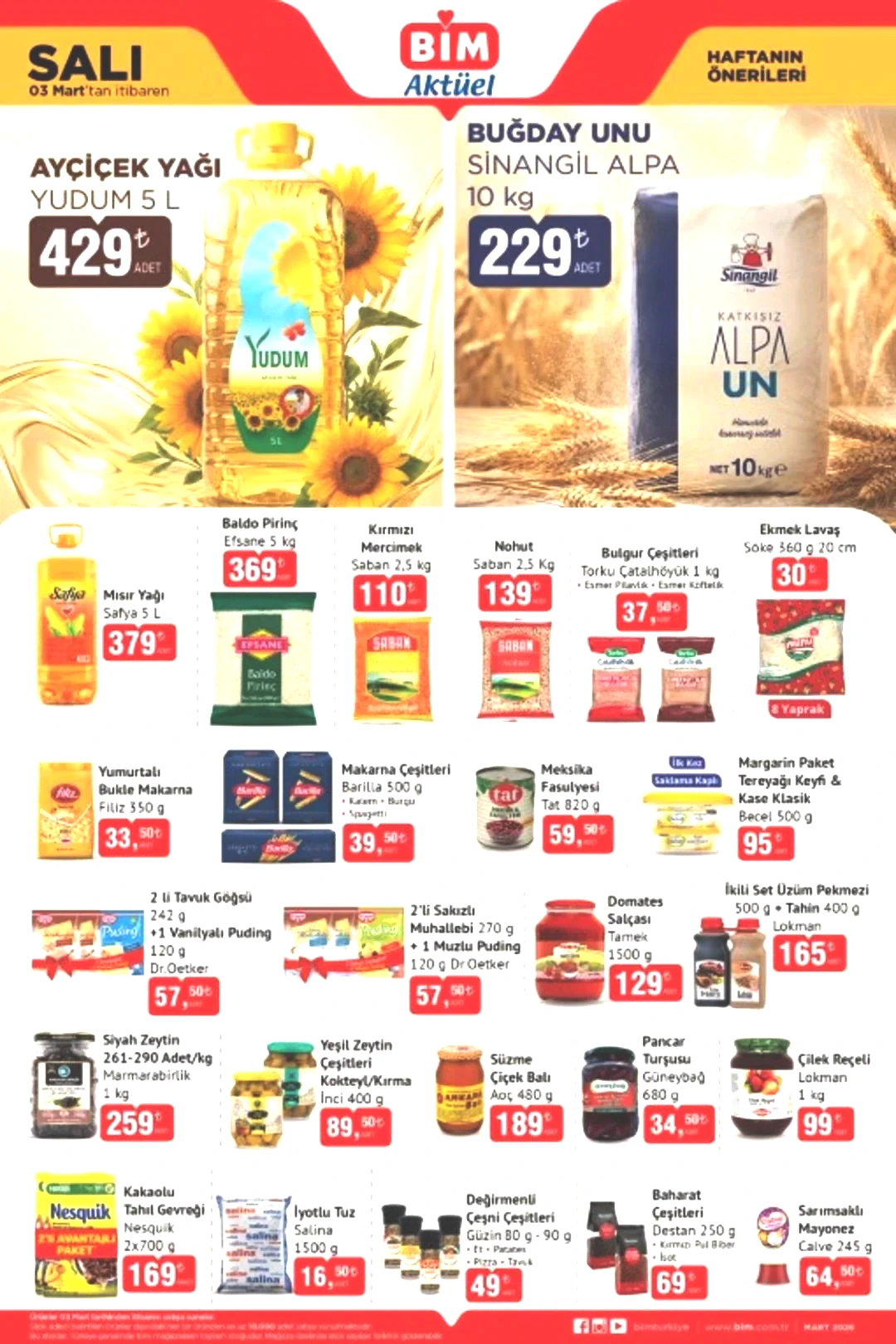 3 Mart 2026 BİM Aktüel haftanın önerileri kataloğu yayınlandı!  3